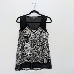 Vince Camuto Cheetah Print Sleeveless Top